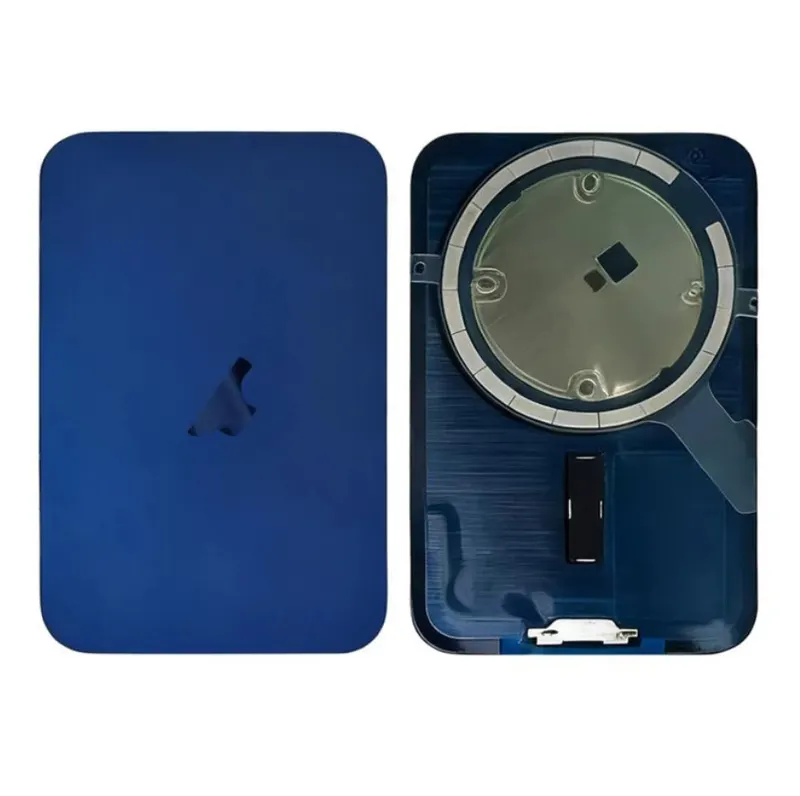 Vitre arrière iPhone 17 Pro Max Bleu intense – Aimants MagSafe