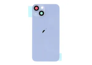 Vitre Arrière iPhone 14 Plus Bleu – Avec Plaque Métal + Aimants MagSafe