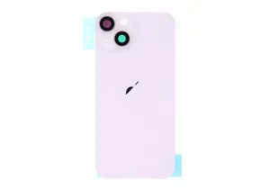Vitre Arrière iPhone 14 Violet – Avec Plaque Métal + Aimants MagSafe