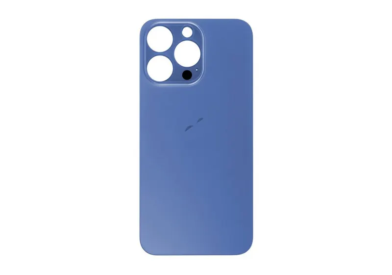 Vitre Arrière iPhone 13 Pro Max Bleu – Grand Trou Caméra