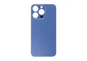 Coque arrière en verre pour iPhone 13 Pro - (Big Hole) - Bleu Sierra