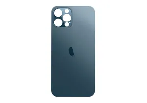 Apple iPhone 12 Pro Max Backcover Glass – (Big Hole) – Pacific Blue