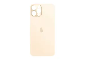 Apple iPhone 12 Pro Max Backcover Glass – (Big Hole) – Gold