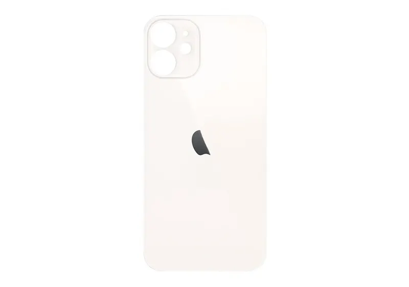 Apple iPhone 12 Mini Backcover Glass – (Big Hole) – White