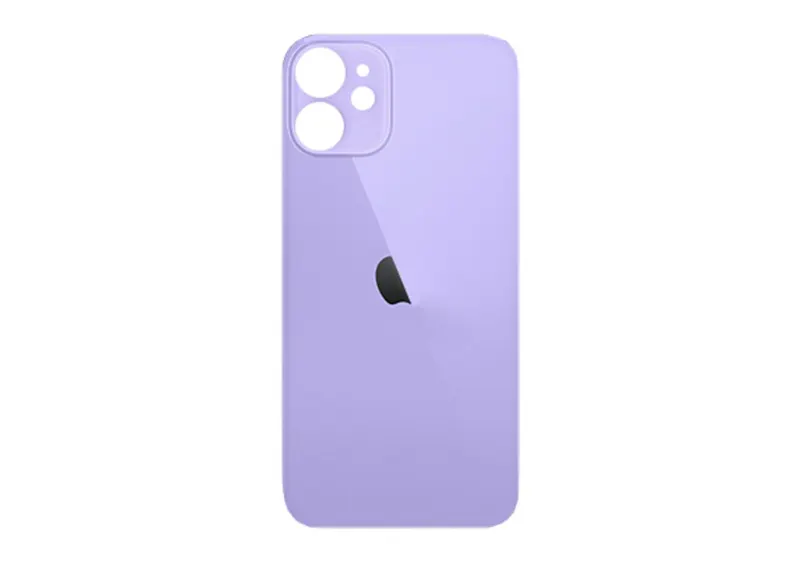 Apple iPhone 12 Mini Backcover Glass – (Big Hole) – Purple