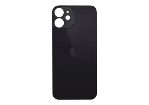 Apple iPhone 12 Mini Backcover Glass – (Big Hole) – Black