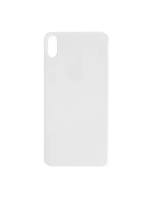 Vitre Arrière iPhone X Argent – Grand Trou Caméra