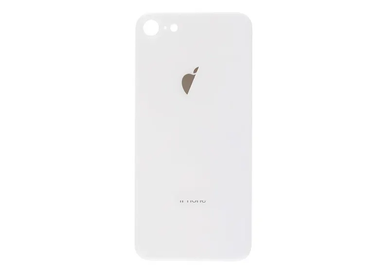 Apple iPhone 8 Backcover Glass – (Big Hole) – Silver