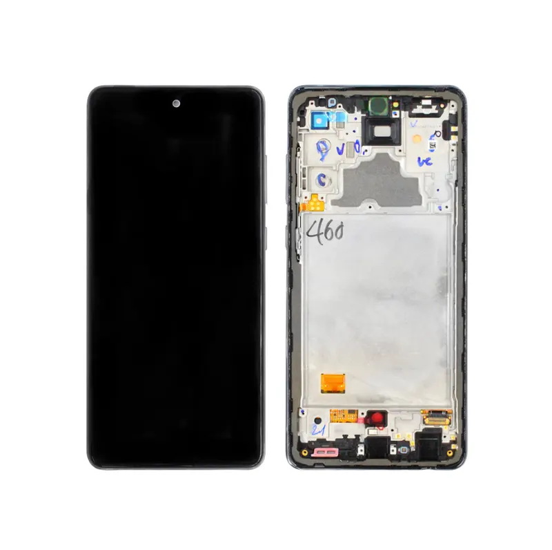 Samsung SM-A725F Galaxy A72 4G LCD Display + Touchscreen + Frame - GH82-25460A/GH82-25849A - Black
