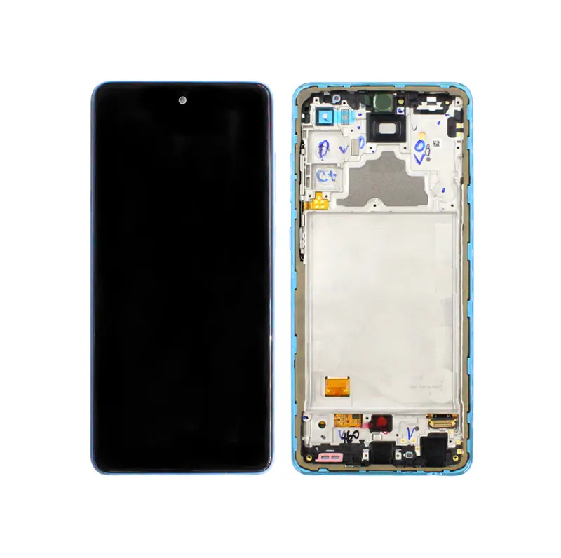 Samsung SM-A725F Galaxy A72 4G Ecran LCD + Ecran tactile + Cadre - GH82-25460B/GH82-25849B - Bleu