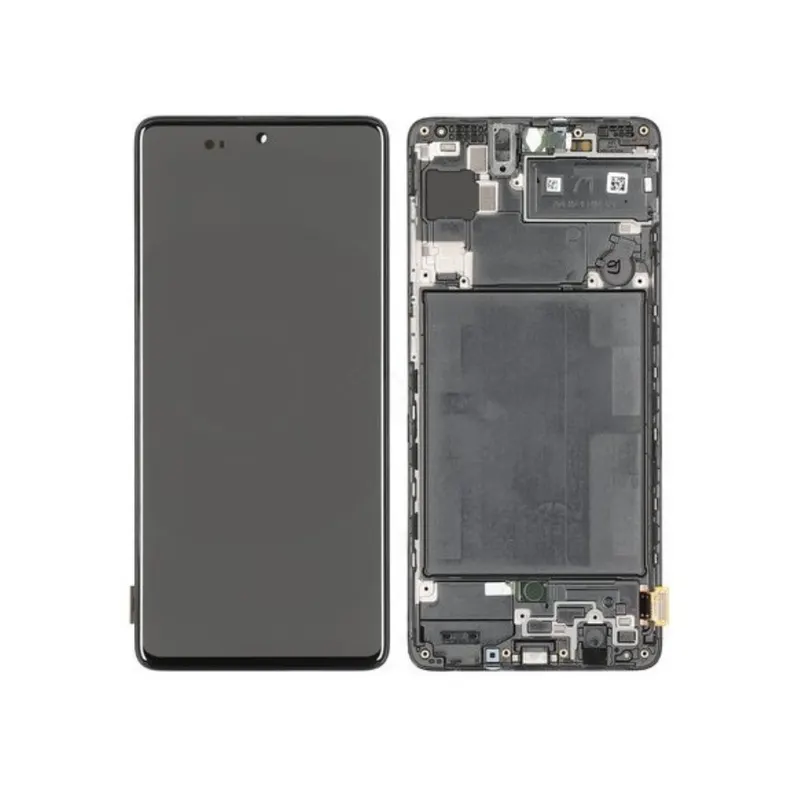 Samsung SM-A715F Galaxy A71 LCD Display + Touchscreen + Frame GH82-22152A/GH82-22248A Black