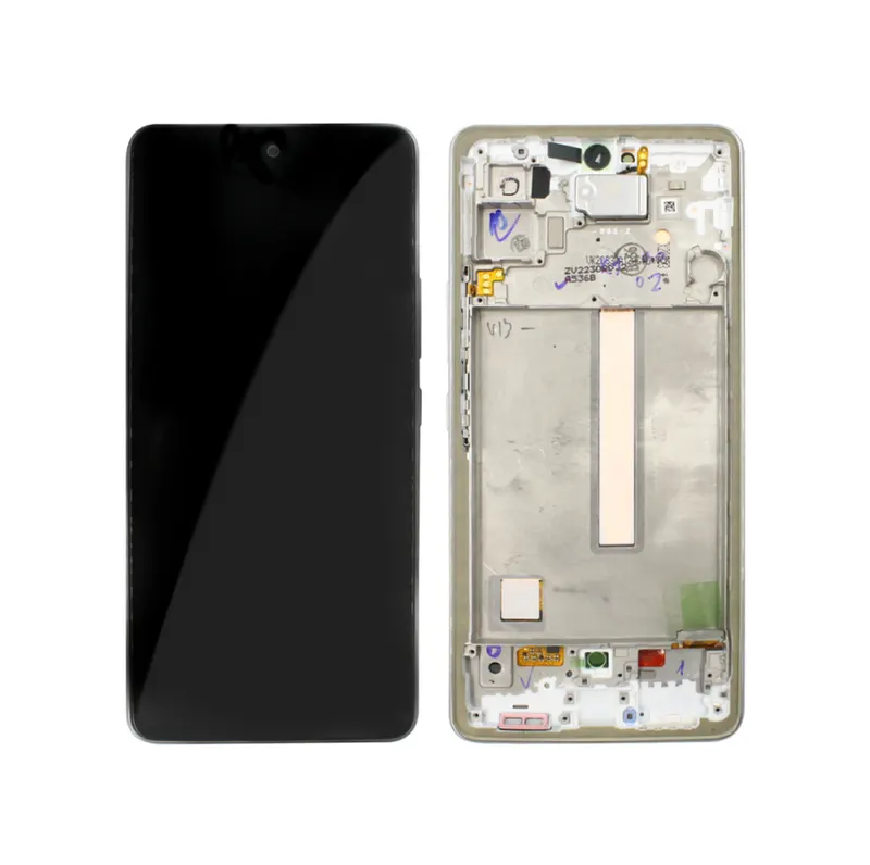 Samsung SM-A536B Galaxy A53 5G LCD Display + Touchscreen + Frame - GH82-28024B/GH82-28025B - White