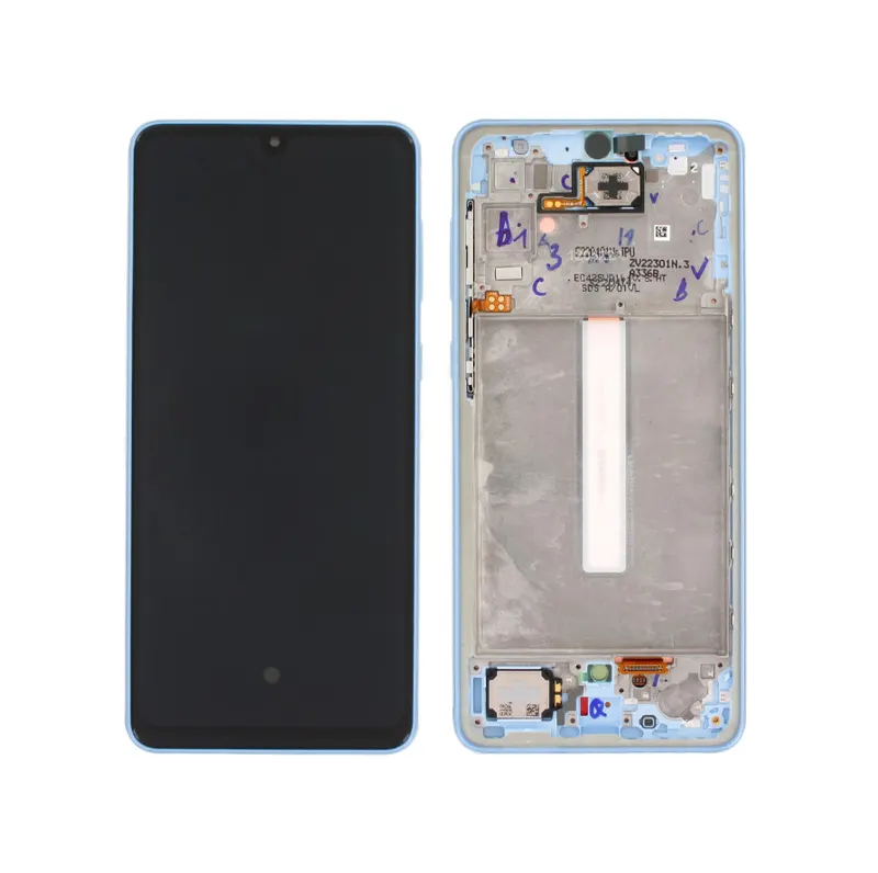 Samsung SM-A336B Galaxy A33 5G LCD Display + Touchscreen + Frame - GH82-28143C/GH82-28144C - Blue