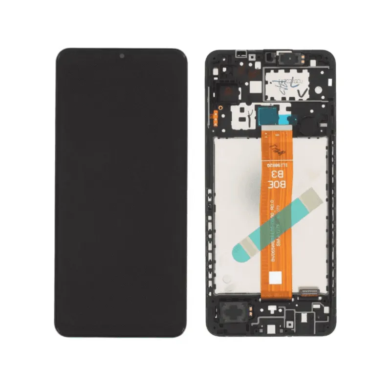 Samsung SM-A127F Galaxy A12 Nacho LCD Display + Touchscreen + Frame - GH82-26485A/GH82-26486A/GH82-26925A - Black