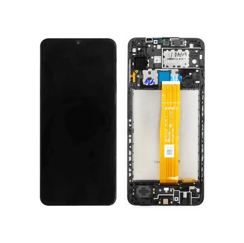 Samsung SM-A125F Galaxy A12 LCD Display + Touchscreen + Frame - GH82-24490A/GH82-24491A - Black