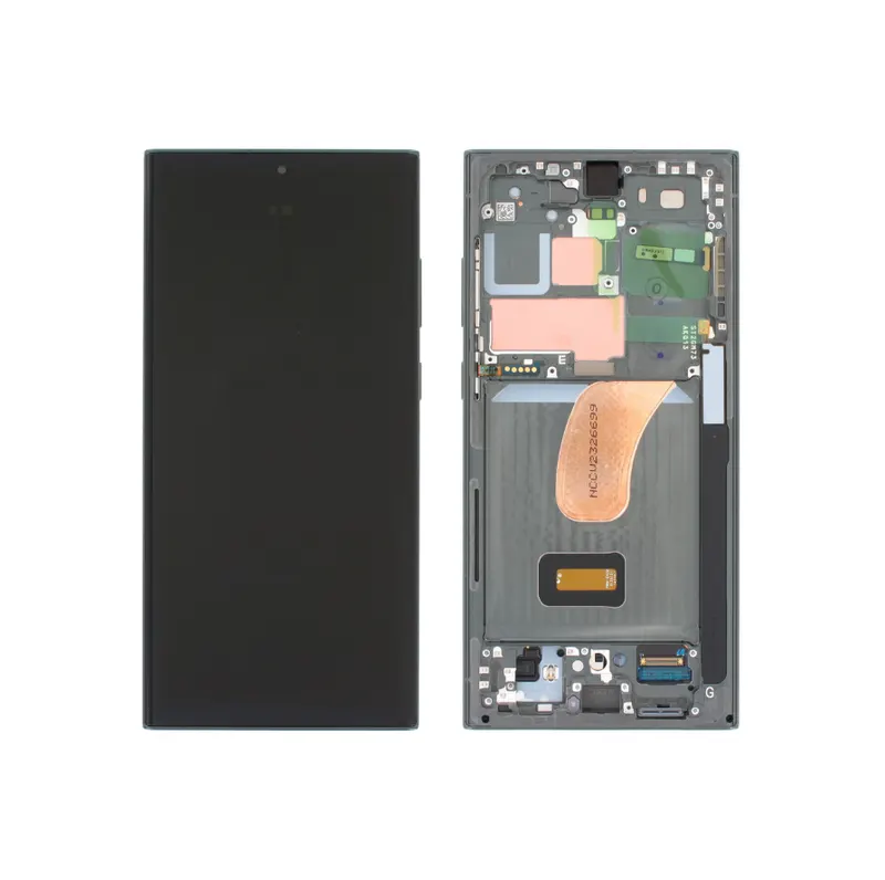 Pour Samsung SM-S918B Galaxy S23 Ultra Ecran LCD + Ecran tactile + Cadre - GH82-30466C/GH82-30465C - Vert