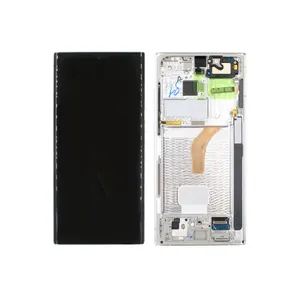 Samsung SM-S908B Galaxy S22 Ultra Ecran LCD + Ecran tactile + Cadre - GH82-27488C/GH82-27489C - Blanc