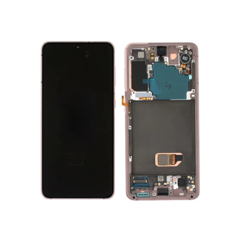 Samsung SM-G991B Galaxy S21 Écran LCD + écran tactile + cadre - GH82-27255D/GH82-27256D - Rose