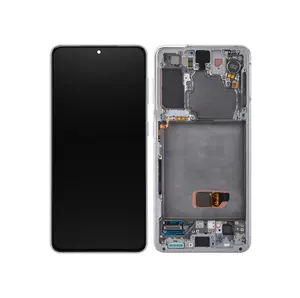 Samsung SM-G991B Galaxy S21 Ecran LCD + Ecran tactile + Cadre - GH82-27255C/GH82-27256C - Blanc