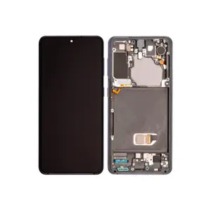 Écran LCD Vitre Tactile + Châssis Samsung Galaxy S21- GH82-27255A/GH82-27256A - Gris