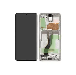 Samsung G985F Galaxy S20 Plus/G986F Galaxy S20 Plus 5G LCD Display + Touchscreen + Frame GH82-22134B/GH82-22145B Cloud White