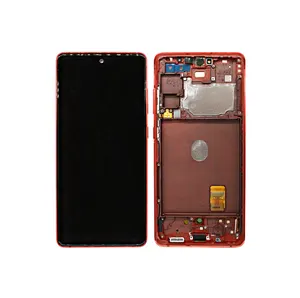 Samsung SM-G780F Galaxy S20 Fan Edition 4G/SM-G781B Galaxy S20 Fan Edition 5G LCD Display + Touchscreen + Frame GH82-24220E/GH82-24219E/GH82-24214E/GH82-24215E Red
