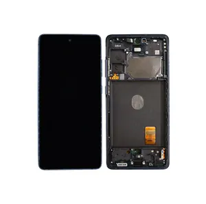 Samsung SM-G780F Galaxy S20 Fan Edition 4G/SM-G781B Galaxy S20 Fan Edition 5G LCD Display + Touchscreen + Frame GH82-24220A/GH82-24219A/GH82-24214A/GH82-24215A Blue