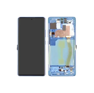 Samsung G770F Galaxy S10 Lite Ecran LCD + Ecran tactile + Cadre GH82-21672C/GH82-21992C Bleu