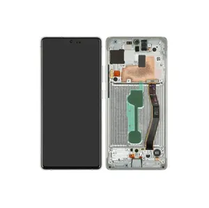 Samsung G770F Galaxy S10 Lite Ecran LCD + Ecran tactile + Cadre GH82-21672B/GH82-21992B Blanc