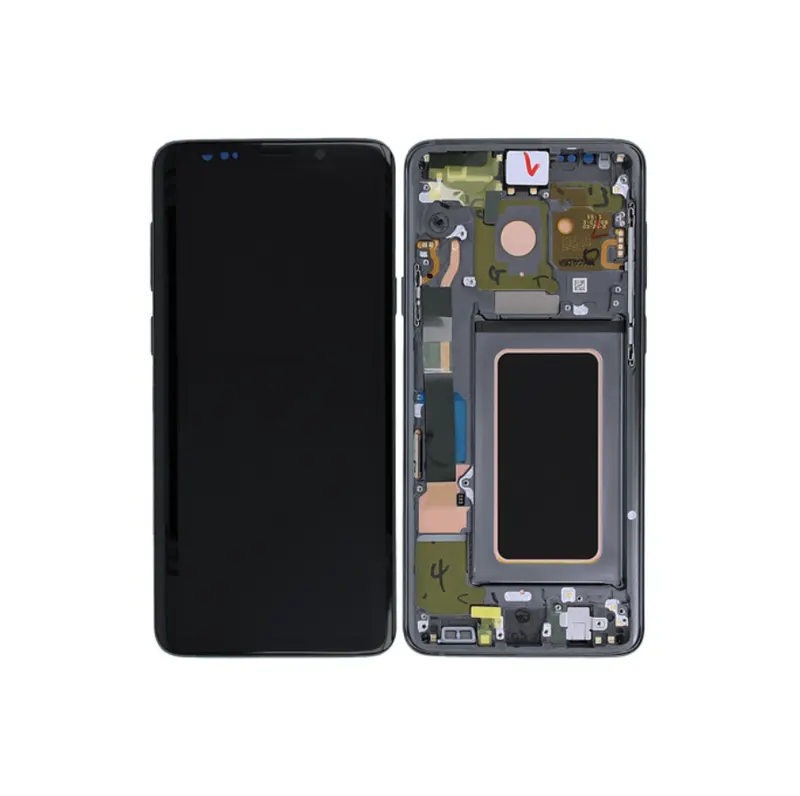 Samsung G965F Galaxy S9 Plus Display LCD + Touchscreen + Cornice – GH97-21691C/GH97-21692C – Grigio Titanio