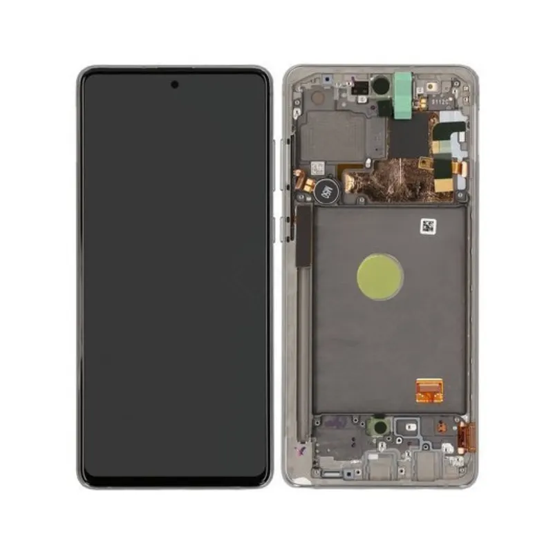 Samsung N770F Galaxy Note 10 Lite LCD Display + Touchscreen + Frame - GH82-22055B/GH82-22192B - Silver