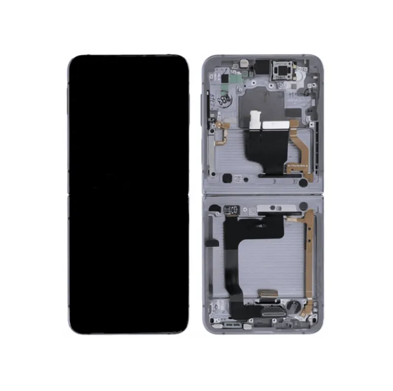 Samsung SM-F721B Galaxy Z Flip 4 LCD Display + Touchscreen + Frame - GH82-29440F/GH82-29441F/GH82-30238F/GH82-30239F - Silver