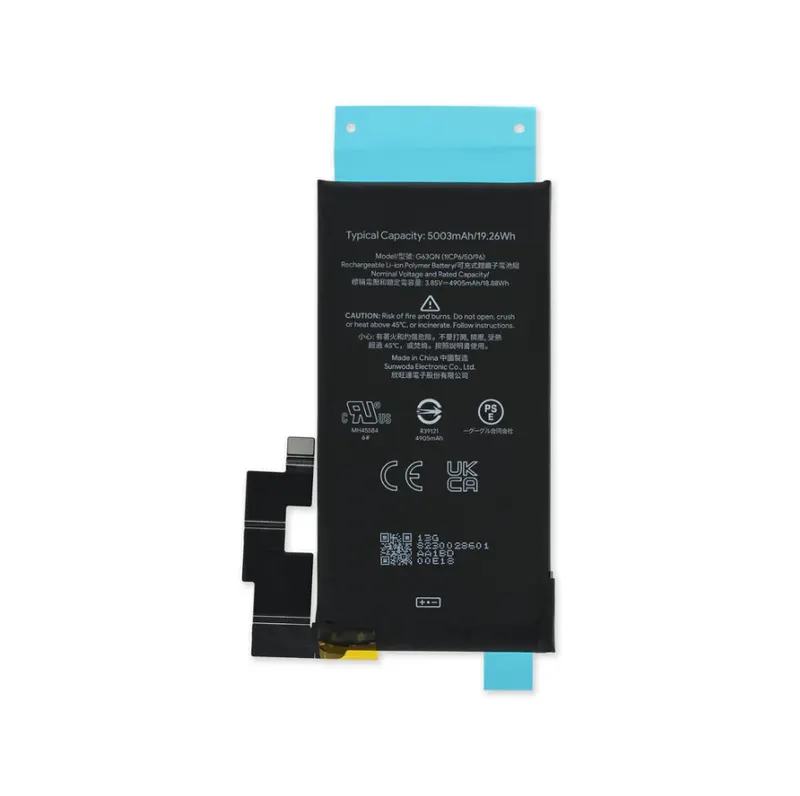Batterie Google Pixel 6 Pro (GLUOG, G8VOU) - G730-06300-01 - G63QN - 5003mAh