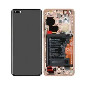 Huawei P40 Pro (ELS-NX9) LCD Display + Touchscreen + Frame Incl. Battery and Parts 02353PJL Gold
