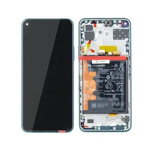 Huawei P40 Lite 5G (CDY-NX9A) LCD Display + Touchscreen + Frame - 02353SUP - Incl. Battery And Parts - Green