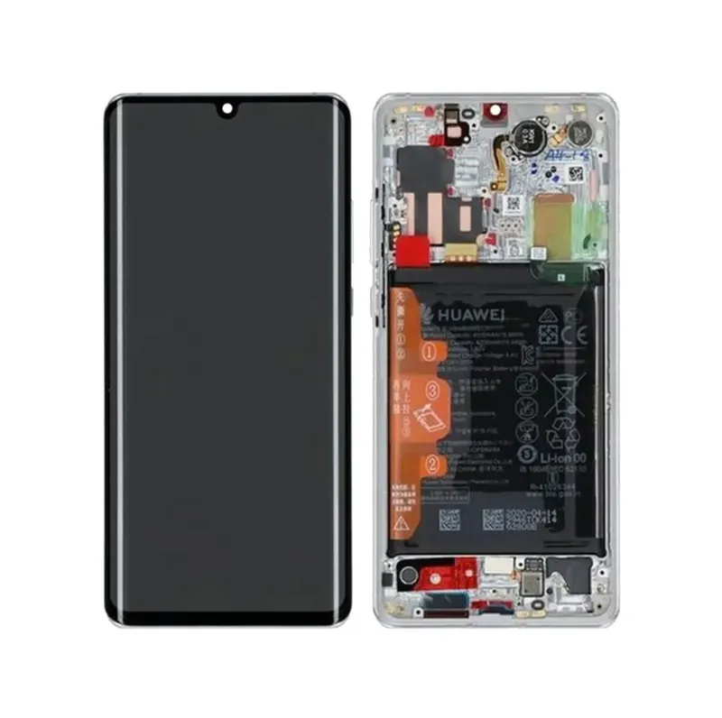 Huawei P30 Pro New Edition (VOG-L29) Ecran LCD + Ecran tactile + Cadre - 02353SBC/02355MUR - Argent