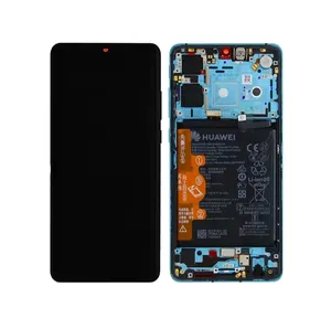 Huawei P30 (ELE-L29) LCD Display + Touchscreen + Frame - 02352NLN/02354HRH - Incl. Battery And Parts - Blue