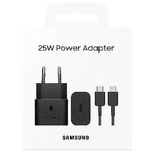 Samsung 25W USB-C Power Adapter With Type-C USB Cable - EP-T2510XBEGEU - Black