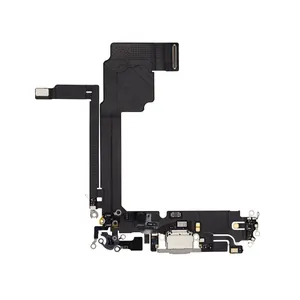 Apple iPhone 15 Pro Max Charging Port Flex Cable – White Titanium