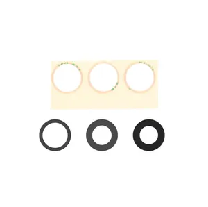 Lentille Caméra Arrière iPhone 16 Pro /iPhone 16 Pro Max – 3 Pièces Noir