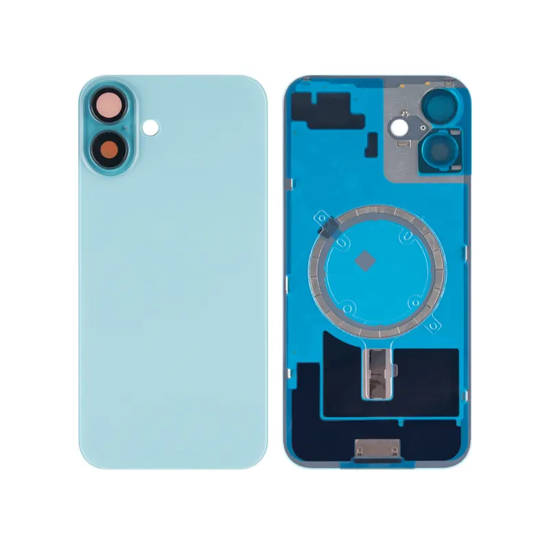 Apple iPhone 16 Plus Backcover Glass + Camera Frame + Iron Plate + NFC Magnet – Green