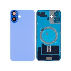 Apple iPhone 16 Plus Backcover Glass + Camera Frame + Iron Plate + NFC Magnet – Blue