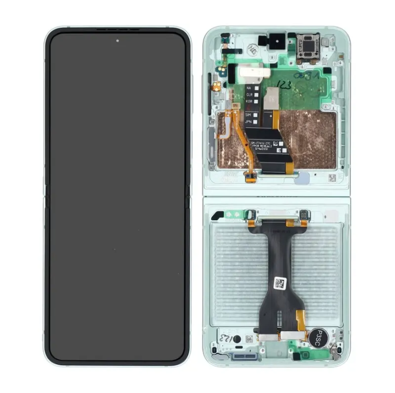 Samsung SM-F741B Galaxy Flip 6 LCD Display + Touchscreen + Frame - GH82-35014D/GH82-35013D - Mint
