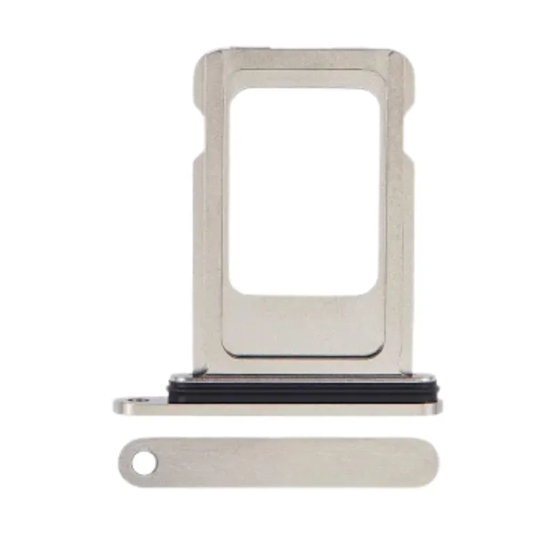 iPhone 15 Pro / 15 Pro Max SIM Card Holder – Natural Titanium