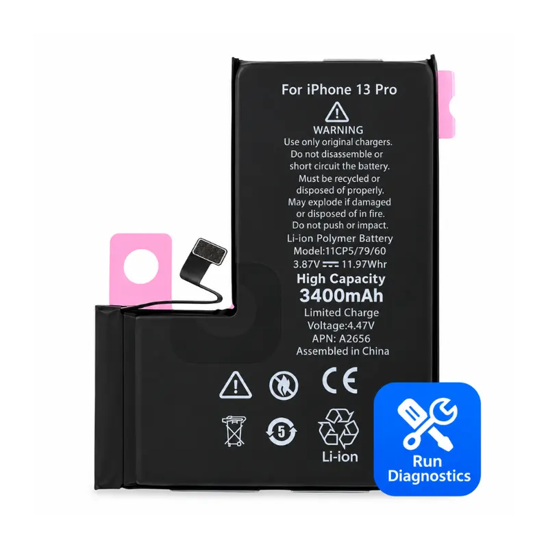 Apple iPhone 13 Pro – Diagnostic Battery – High Capacity 3400 mAh – Used Status