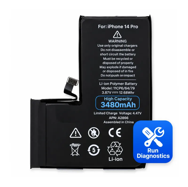 Apple iPhone 14 Pro – Diagnostic Battery – High Capacity 3480 mAh – Used Status