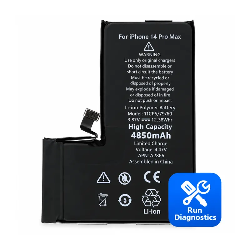 Apple iPhone 14 Pro Max – Diagnostic Battery – High Capacity 4850 mAh – Used Status
