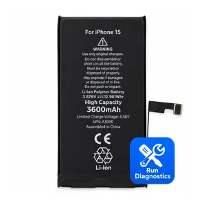 Apple iPhone 15 – Diagnostic Battery – High Capacity 3600 mAh – Used Status